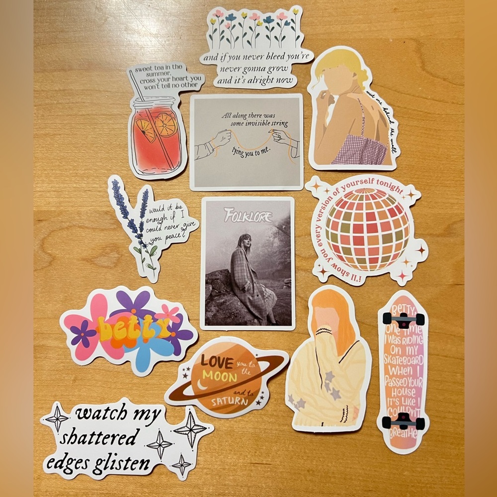Taylor Swift Folklore Era Sticker Set #4 (12)